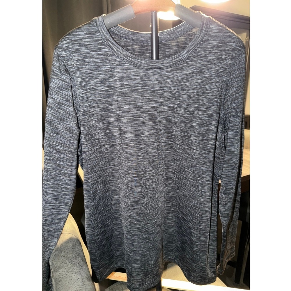 Ideology Women's XL Heather Gray Long‎ Sleeve Top Athleisure Activewear